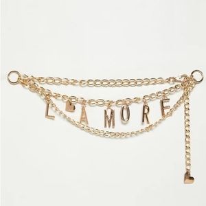 ASOS Design L'amore Chain Waist and Hip Belt